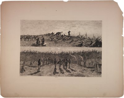 Das Wecken auf der Schlachtlinie, 1876 von Edwin Austin Forbes